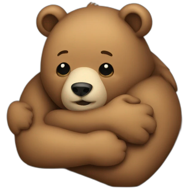 bear hugging emoji