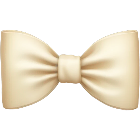 cream-colored bow emoji
