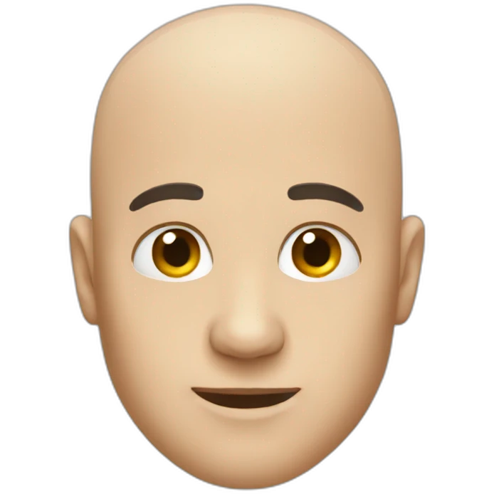bald head emoji