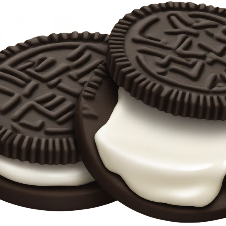 Cookie oreo black emoji