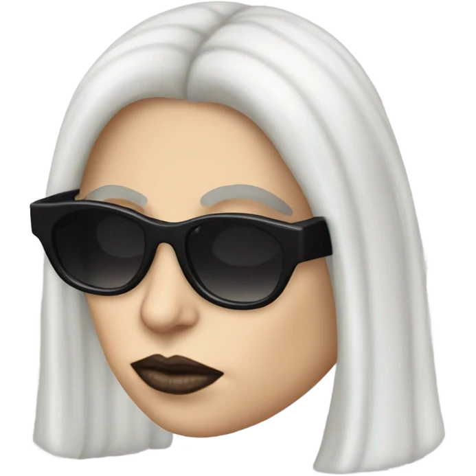 Lady Gaga black glasses Heavy Metal Lover emoji