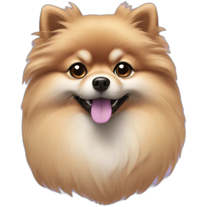 purple Pomeranian emoji