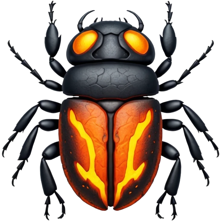 Un scarabée de lave emoji