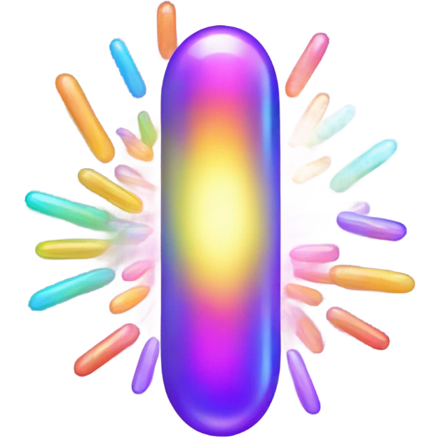 A glowing magical pill  emoji