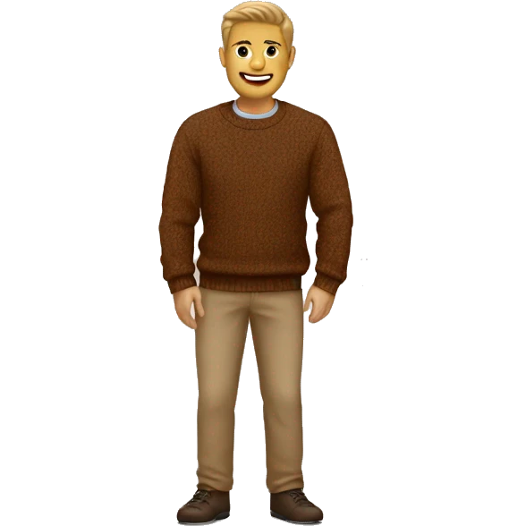 Brown sweater emoji