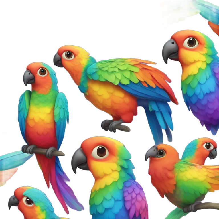rainbow animals emoji