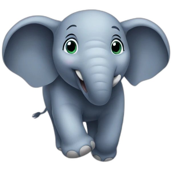 flying elephant emoji