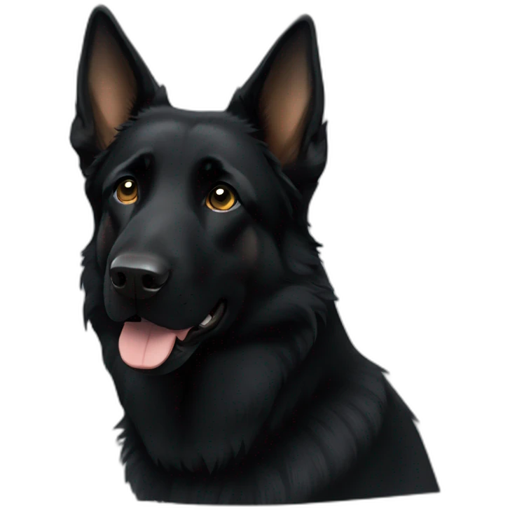 black-german-shepherd emoji