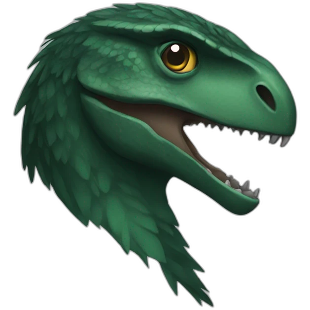 dark green raptor emoji