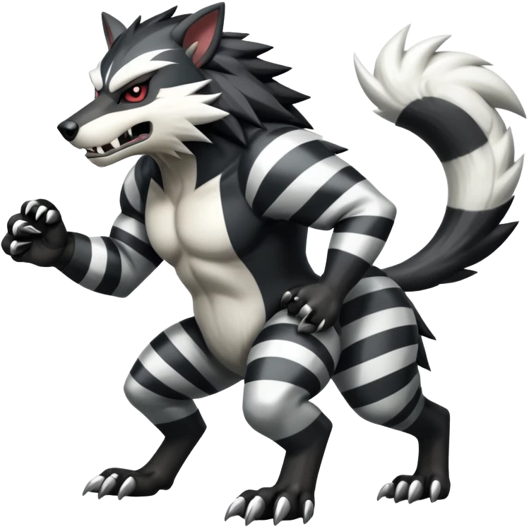 Shiny Obstagoon (full body) emoji