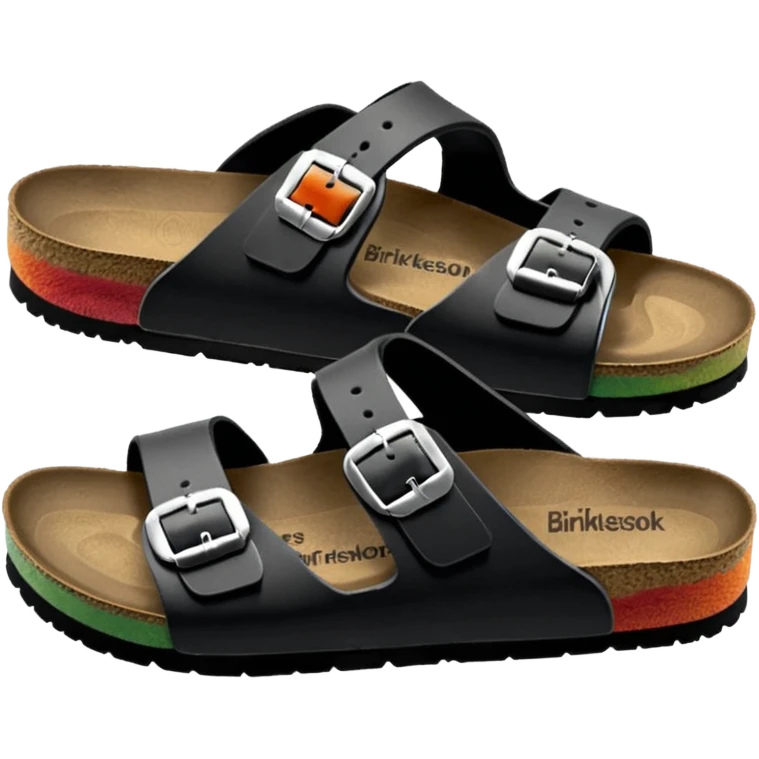 black birkenstock emoji emoji