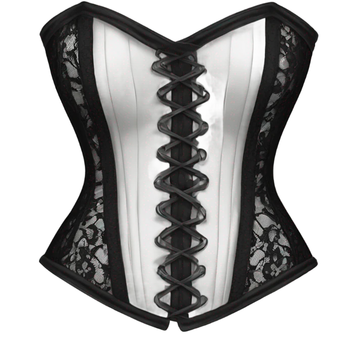 black lace corset emoji