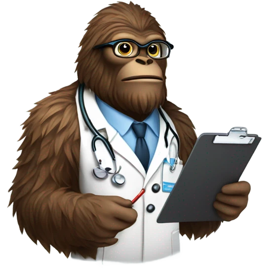 Doctor sasquatch emoji