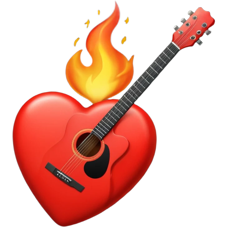❤️‍🔥🎸 emoji