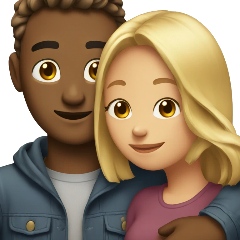 boyfriend and girlfriend hugging emoji