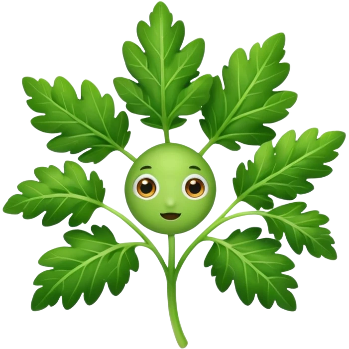 Parsley with eyes emoji