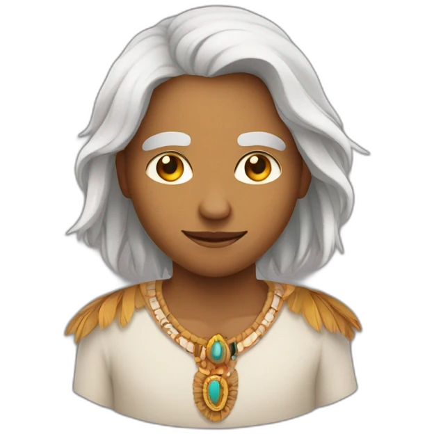 Humain a tête d'indien emoji