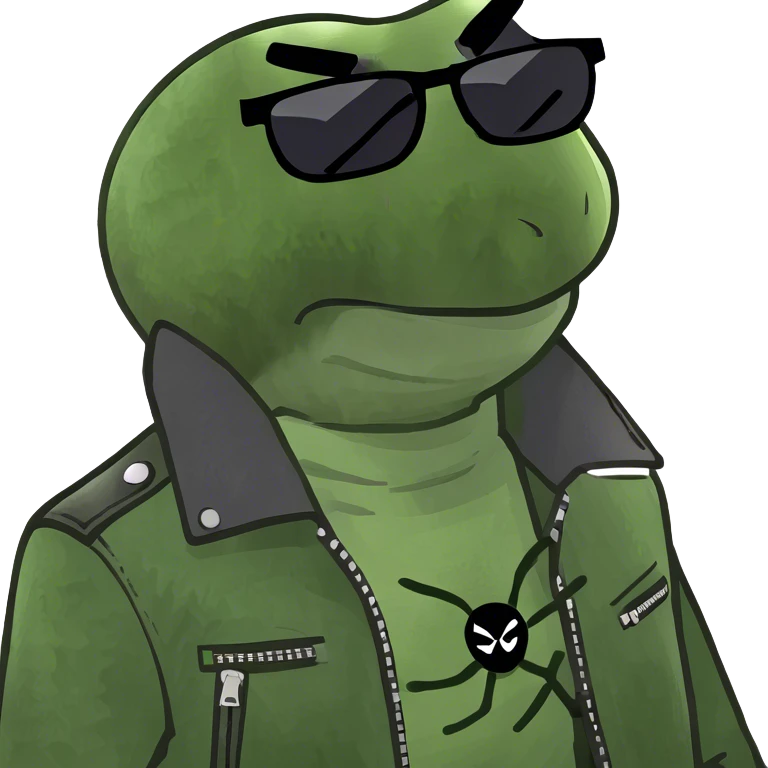 Cool spider emoji