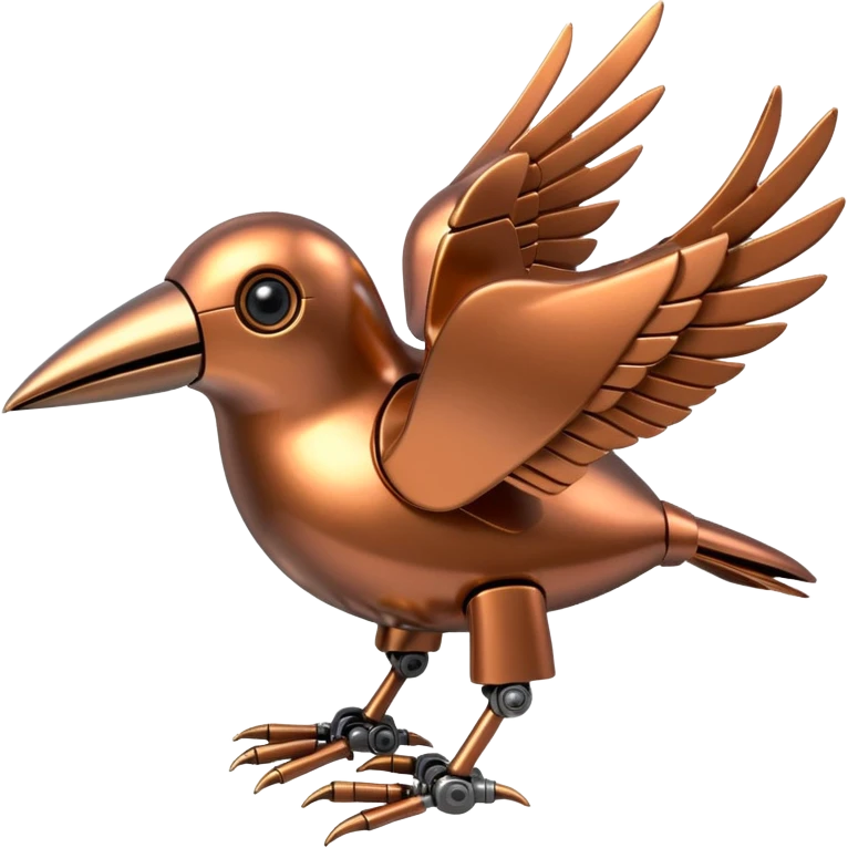 bronse robotic bird emoji