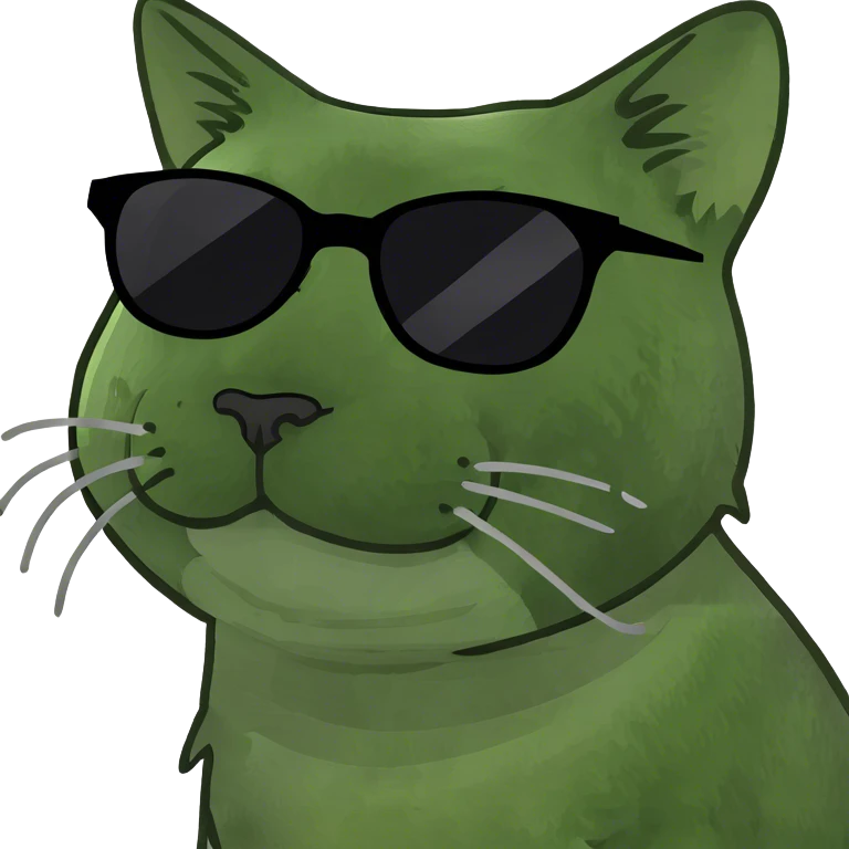 Cat with sunglasses emoji