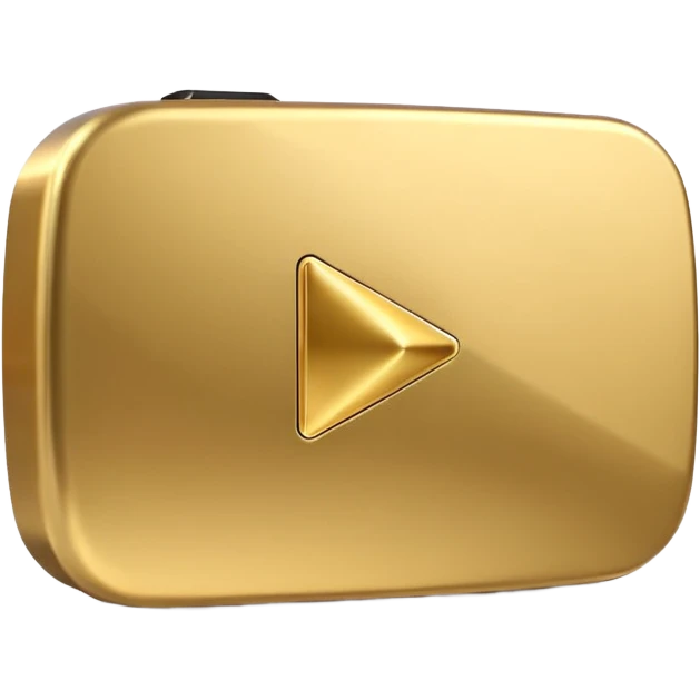 gold youtube play button emoji