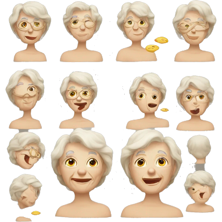 Oma freut sich emoji