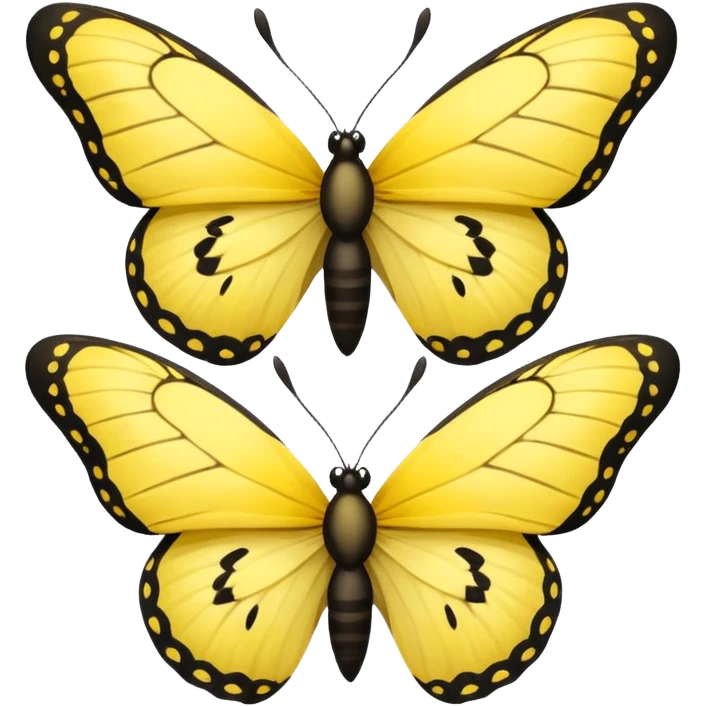 butterfly life cycle yellow colour emoji