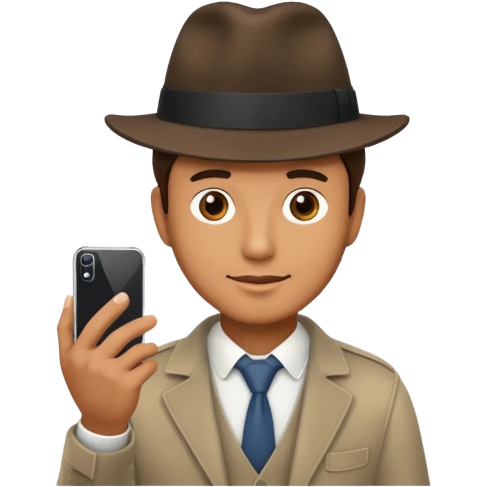 Guy on a fedora and Smartphone  emoji
