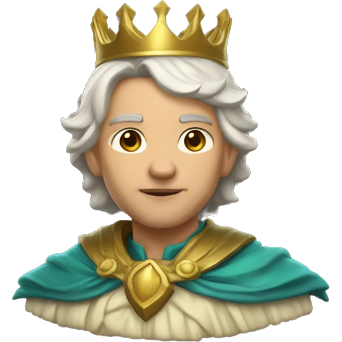 crown mage with laurels golden emoji