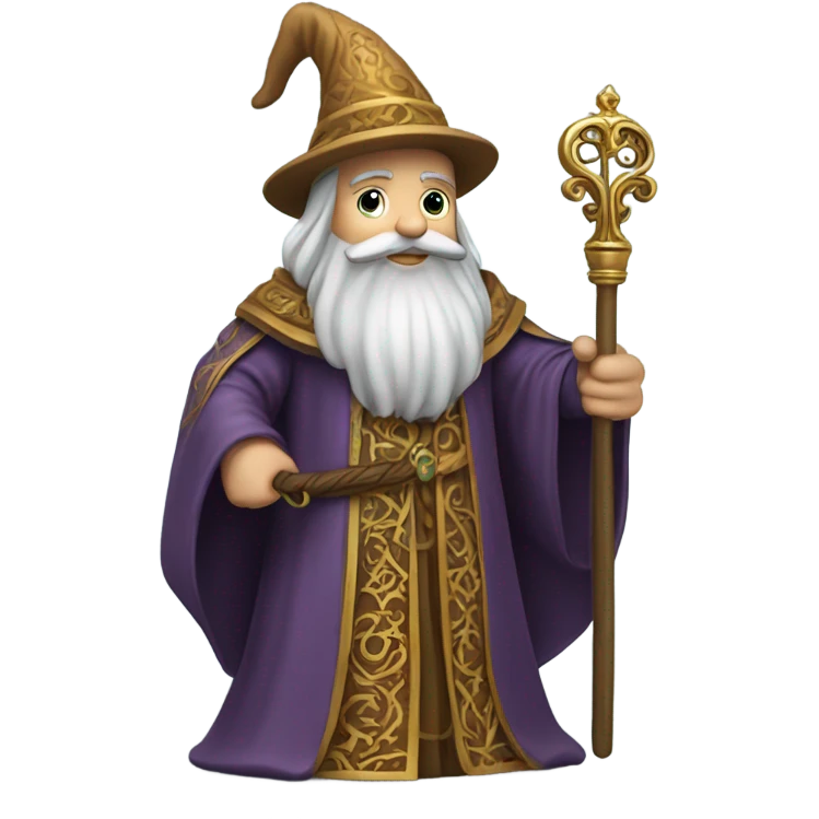wizard have holding big key emoji