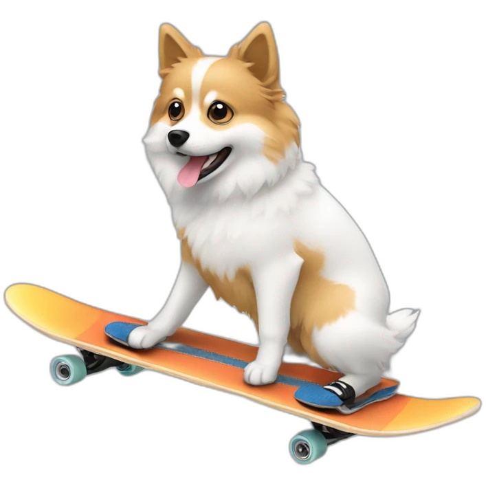 Spitz making skates board emoji