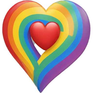 Heart and a Rainbow  emoji