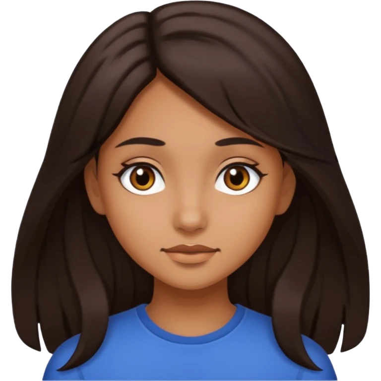 Tengo el cabello largo soy morena Tengo los ojos café oscuro y soy chica  emoji