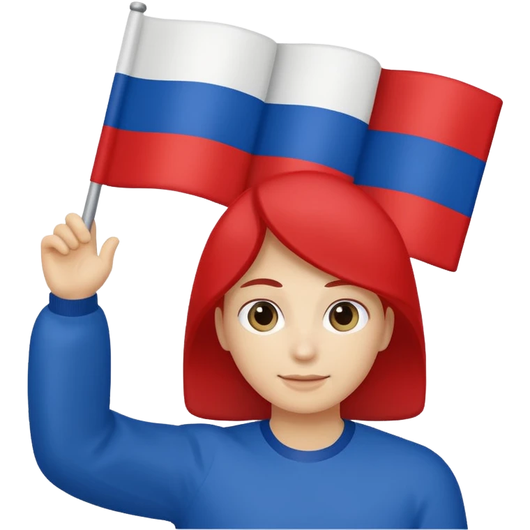 waving Russia flag emoji