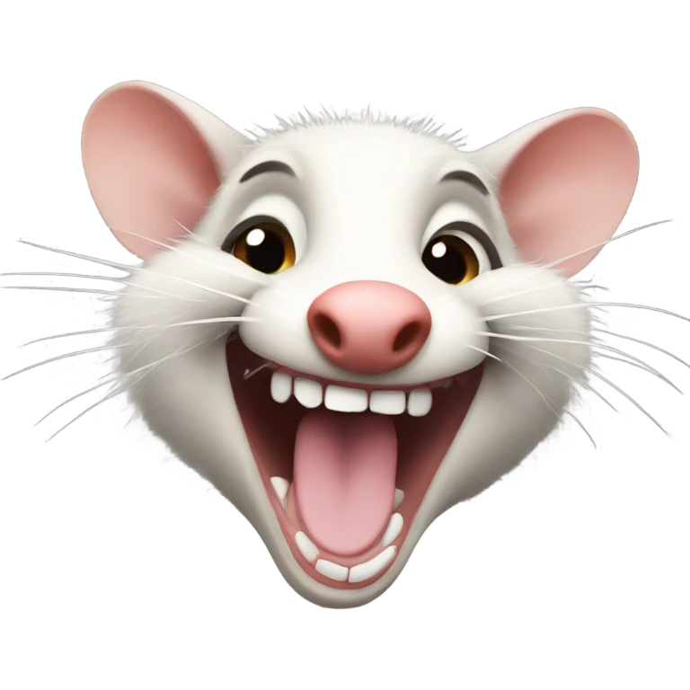 Laughing large possum emoji