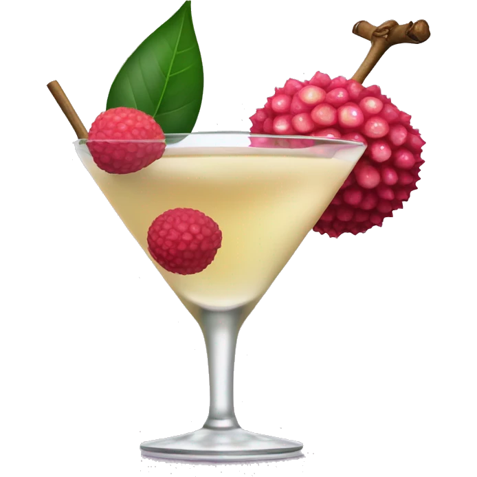 Lychee martini emoji
