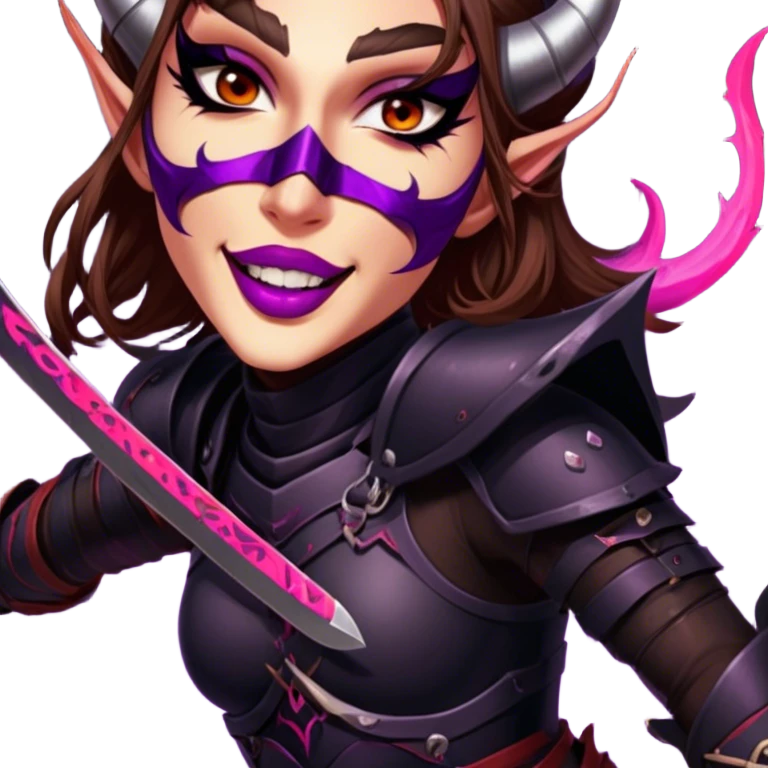 Demon-Horned Warrior emoji