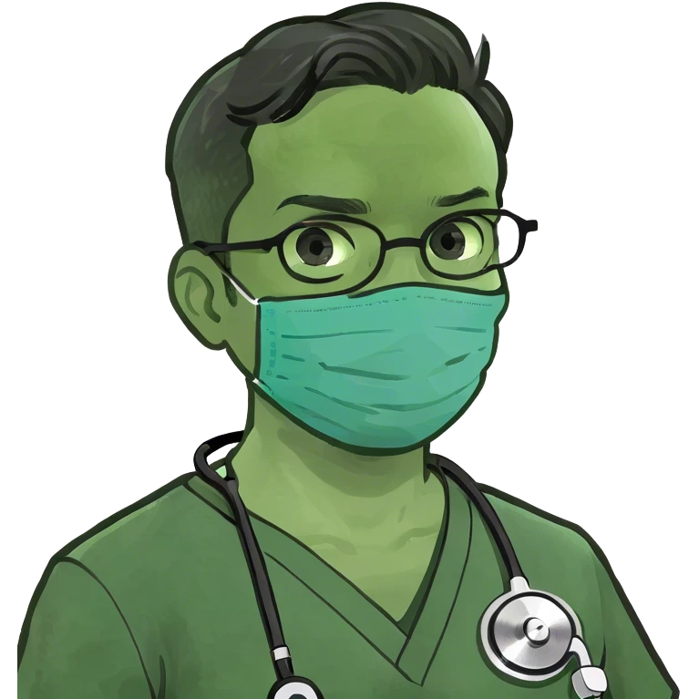 Dirty blonde dermatologist is black scrubs  emoji