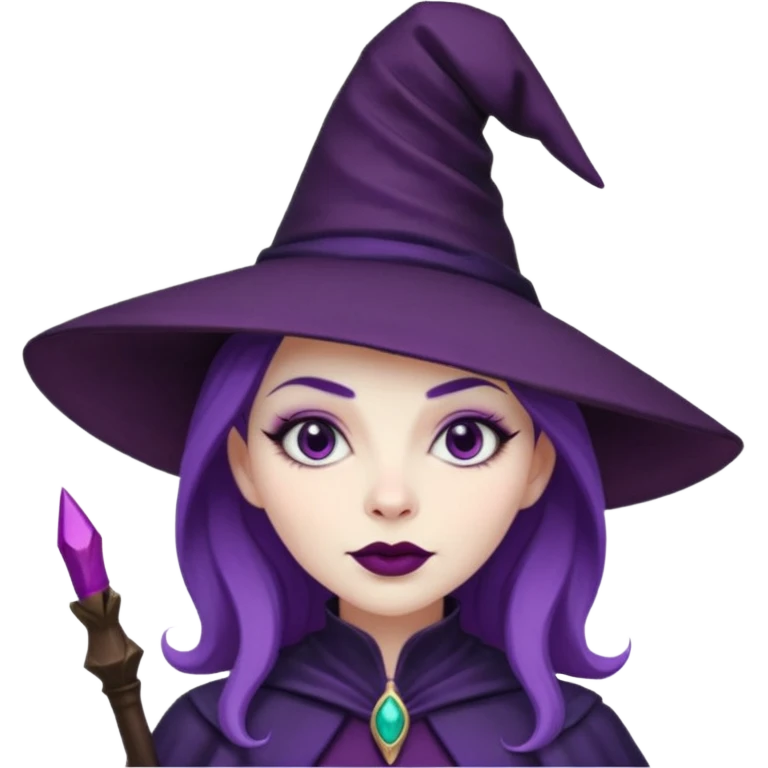 purple witch female emoji