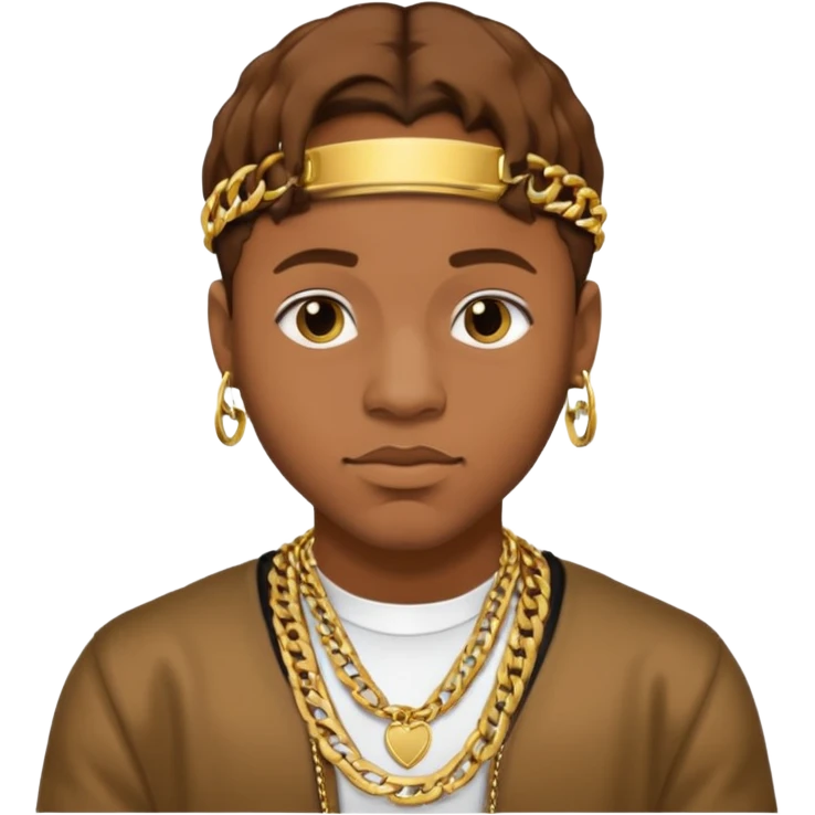 Jerome "Romeo" Jones of IMx, male rapper with brown hair emoji
