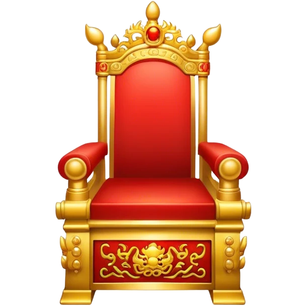 chinese red and gold throne emoji