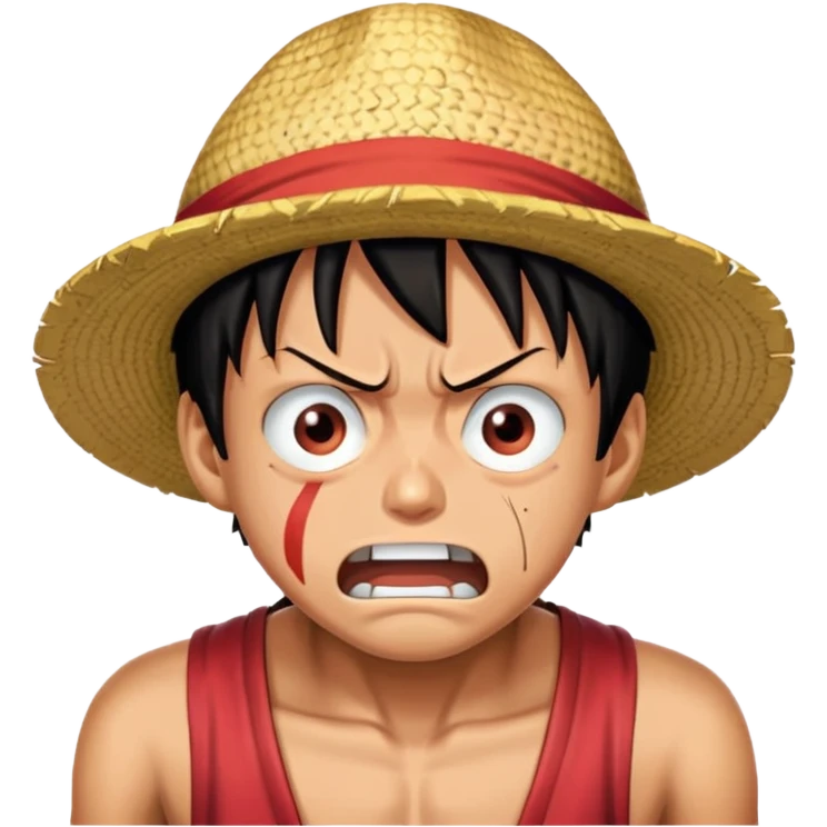 Голый луффи злой emoji