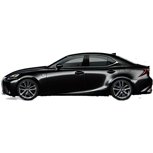 Lexus IS 500 In black colour  emoji