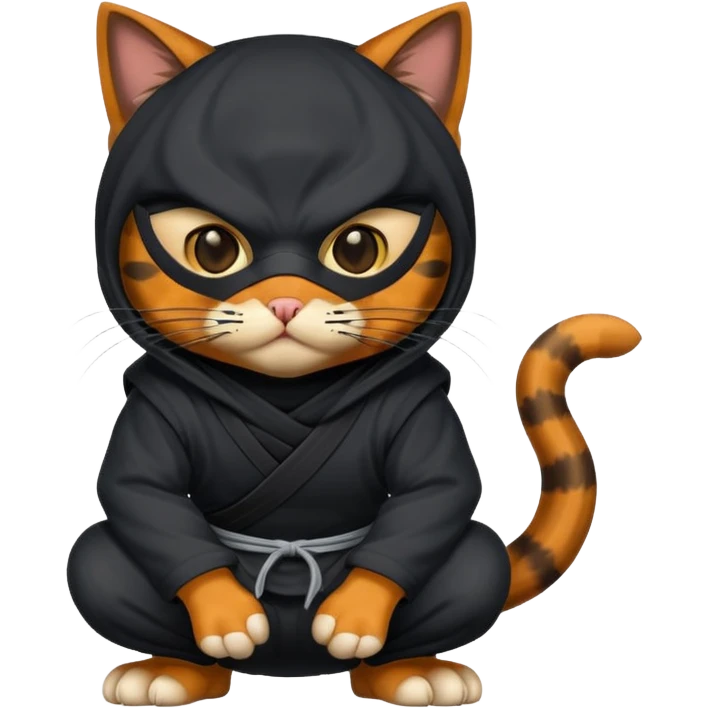Ninja tortie cat emoji