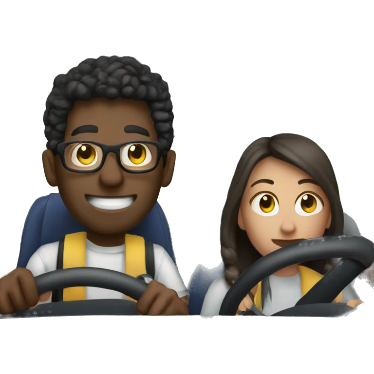 2 people driving to drop off a vape  emoji