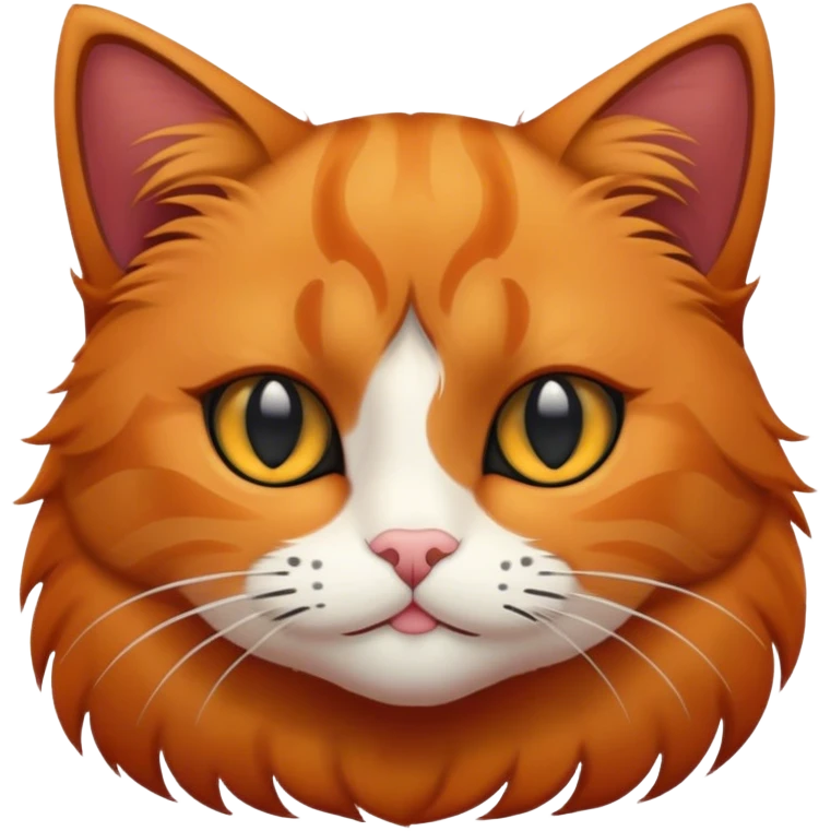 Black and ginger cat emoji