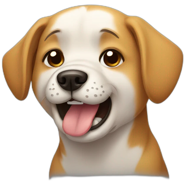 Dog crying emoji