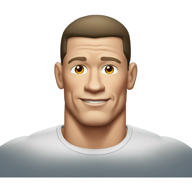 john cena wearing tee emoji