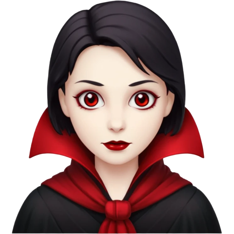 Vampire with red scarf  emoji
