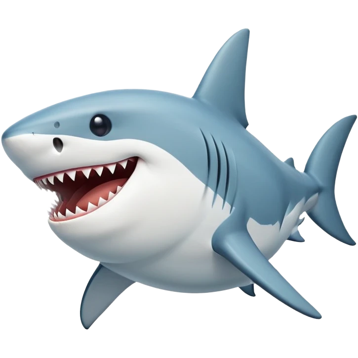 a laughing shark emoji